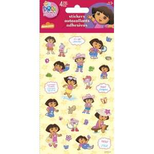  Dora the Explorer Standard Stickers   4 Sheet: Arts 