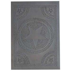 Cabinet Panel Insert Metal Tin Punched Star Country  