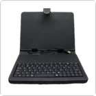 Built in Keyboard Leather Case for 7 Inch Tablet PC with Battery 