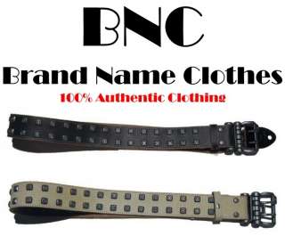 NEW OAKLEY Tiled 2.0 Leather Studded Belt  
