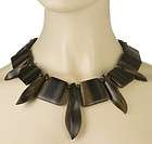 NARDUCCI 7161 Natural Kamagong Wood 19 Necklace, NWT