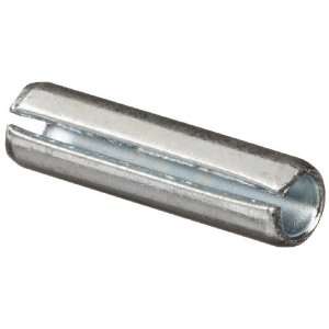 Zinc Plated Steel Spring Pin 1/4 OD x 1 Length, Hole Min 0.250 