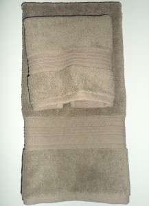 Ralph Lauren Regent Towels Bath Mat Wash Cloth 4 Piece Set Fawn Hand 
