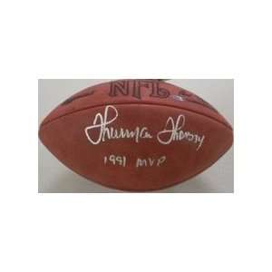  Thurman Thomas Autographed Official NFL Football with 