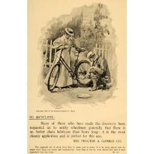  1896 Ad Bicyclists Ivory Soap Procter & Gamble Company 