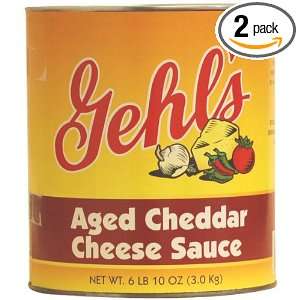 Gehls Aged Cheddar Cheese Sauce, 106 Ounce Can (Pack of 2)  