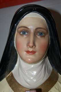 Fine Older Statue of St. Therese + By Bernardini  
