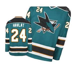  San Jose Sharks jersey #24 Havlat green jerseys size 54 