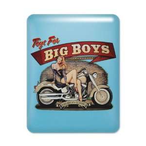  iPad Case Light Blue Toys for Big Boys Lady on Motorcycle 