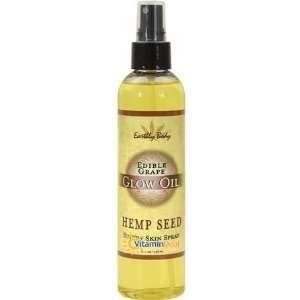  Glow Oil Edible Massager Oil, All Natural Hemp Seed, Grape 