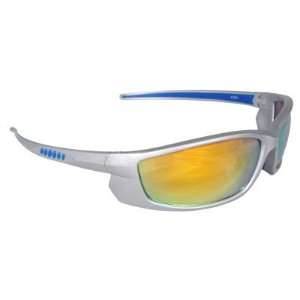 Radians Voltage Safety Glasses With Silver Frame And Electric Orange 