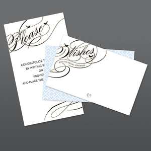 WEDDING GUESTBOOK ALTERNATIVES WISH CARD STATIONERY SET 068180029242 