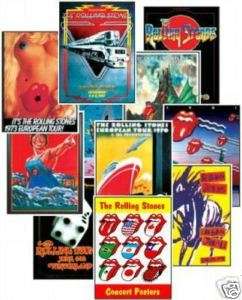 The Rolling Stones Concert Posters Trading Card Set  
