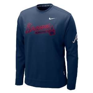  Atlanta Braves KO Therma FIT Crew Sweatshirt by Nike 
