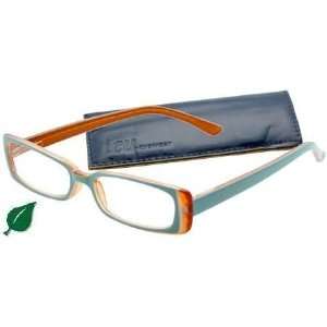  ICU Eyewear Zyl Eco Friendly Turquoise Reading Glasses 1.5 