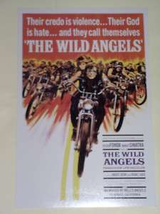 The Wild Angels 11X17 Movie Poster Starring Peter Fonda and Nancy 