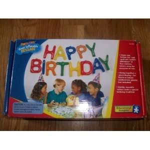   Puff ups Giant Inflatable Happy Birthday Message: Toys & Games