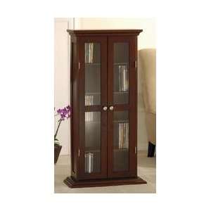  DVD/CD Cabinet Antique Walnut Electronics