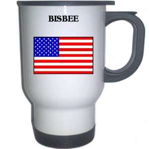  US Flag   Bisbee, Arizona (AZ) White Stainless Steel Mug 