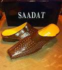 SALE!!!SAADAT ITALIAN Design Brown Mens Shoes Sandals 2 pairs for 1 