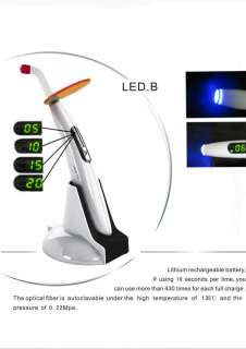 2x New Wireless Cordless Dental Lab High Power LED Curing Light CE LCD 