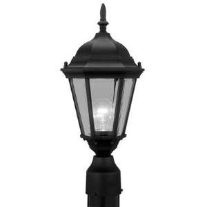 Hamilton Outdoor Post Lantern in Black Size / Bulb Type: 18 H x 8 W 