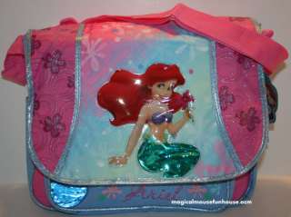 Disney ARIEL THE LITTLE MERMAID Messenger Bag Tote NEW  