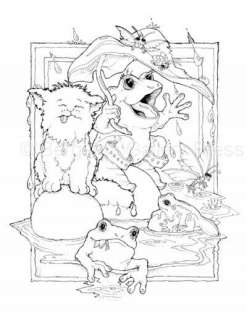 Little People Fairy and Fantasy Coloring Book J Bergsma  
