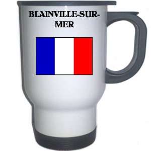  France   BLAINVILLE SUR MER White Stainless Steel Mug 