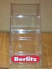 Berlitz Acrylic 2 (Two) Tier Interlocking Countertop Brochure Holder 