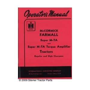  OPERATORS MANUAL: FARMALL SUPER MTA GAS: Automotive