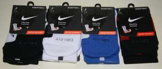 Nike Elite Crew Basketball Socks S Small 3Y 5Y Black, White, Blue, Red 