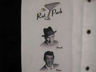 Black/White RAT PACK retro bowling shirt Be Mr.COOL NEW  