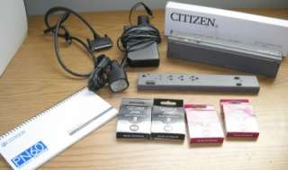 Citizen PN60 Portable Pocket Printer w/ Accessories Used in Original 