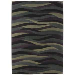  Dunes Brown Blue Contemporary Area Rug 7.90 x 10.90.: Home & Kitchen