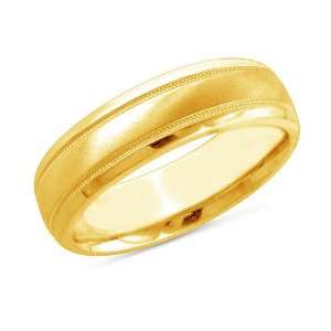    Fit Milgrain Edge w/Satin Finish Wedding Band Ring SIZE 12 Jewelry