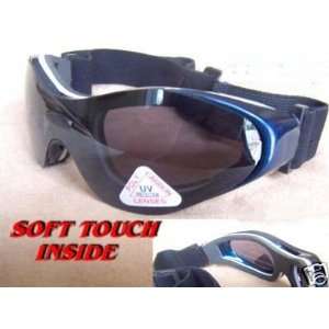  New Ski / Snowboard Goggles Blue Frame Black Lens Sports 