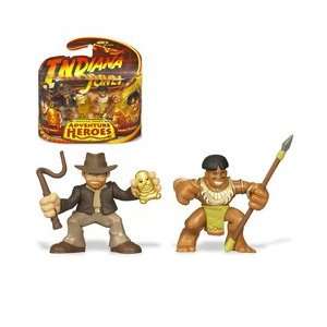   Indiana Jones Adventure Heroes Indy vs. Tribal Warrior Toys & Games