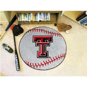  Texas Tech Red Raiders NCAA Baseball Round Floor Mat (29 