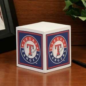  Texas Rangers MLB Cube Notepad: Sports & Outdoors