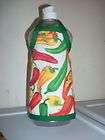 Soap Bottle Apron, Mexican Chili Peppers in white