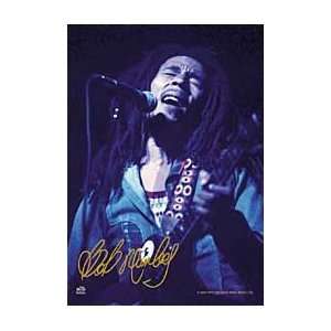 Bob Marley   Live Blue Fabric Poster 30 x 40
