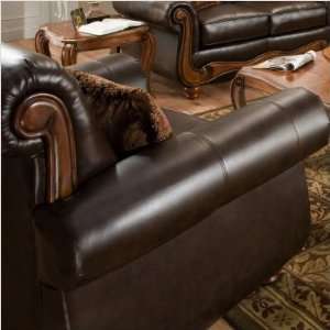   Furniture 1591 0786 Bentley Bonded Leather Chair: Furniture & Decor