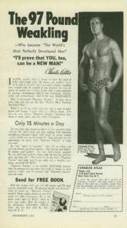 Charles Atlas Dynamic Tension 1945 Original Ad #2  