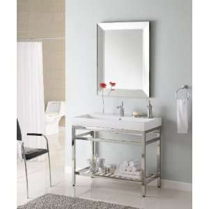   SOUTH BEACH 31 quot Vanity Console for Standard Tops Stainless Steel