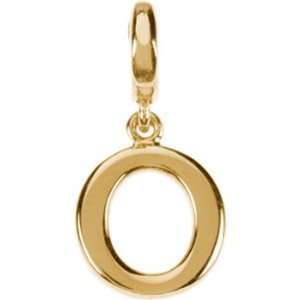  14K Yellow Petit Circle Charm Jewelry