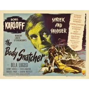 The Body Snatcher Poster Half Sheet 22x28 Boris Karloff Bela Lugosi 