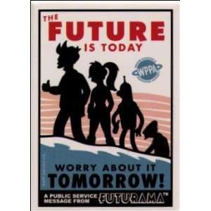  Futurama Future Is Today Magnet FM304: Home & Kitchen