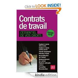 Contrats de travail, lessentiel de vos droits   2012 (French Edition 