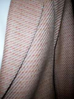 TED LAPIDUS COUTURE VINTAGE PEACH CHECK SKIRTSUIT 40 076783016996 
